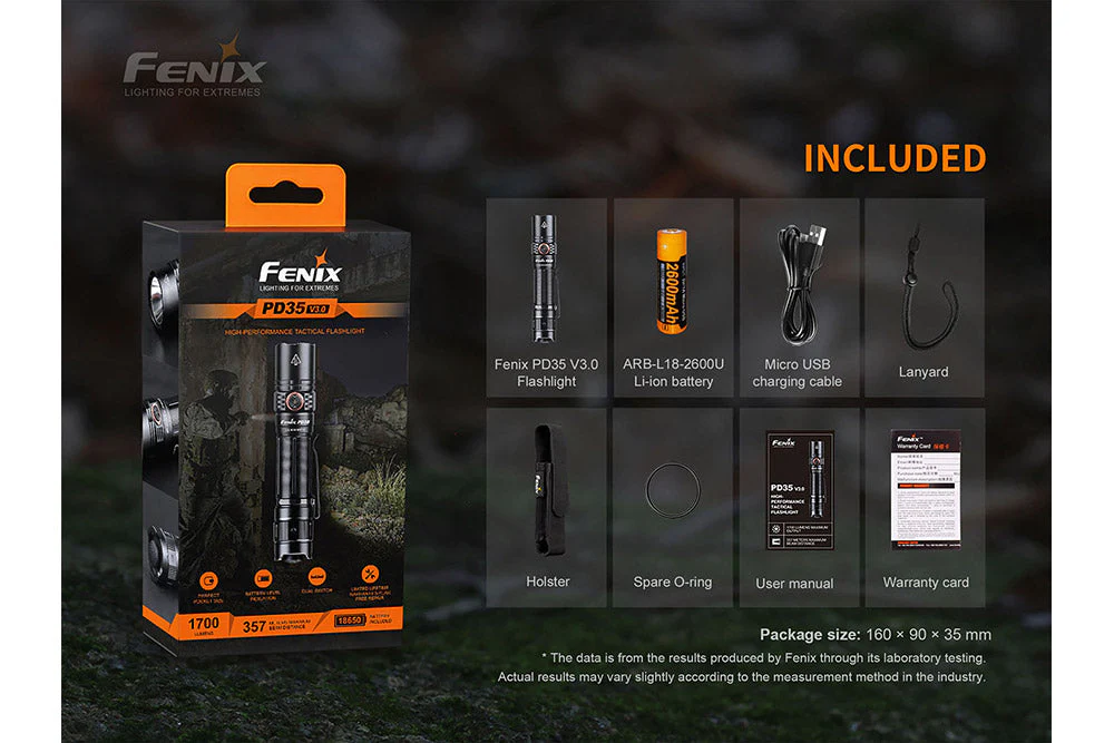 Fenix PD35 V3.0 (Black) -- OPEN BOX - Image 15