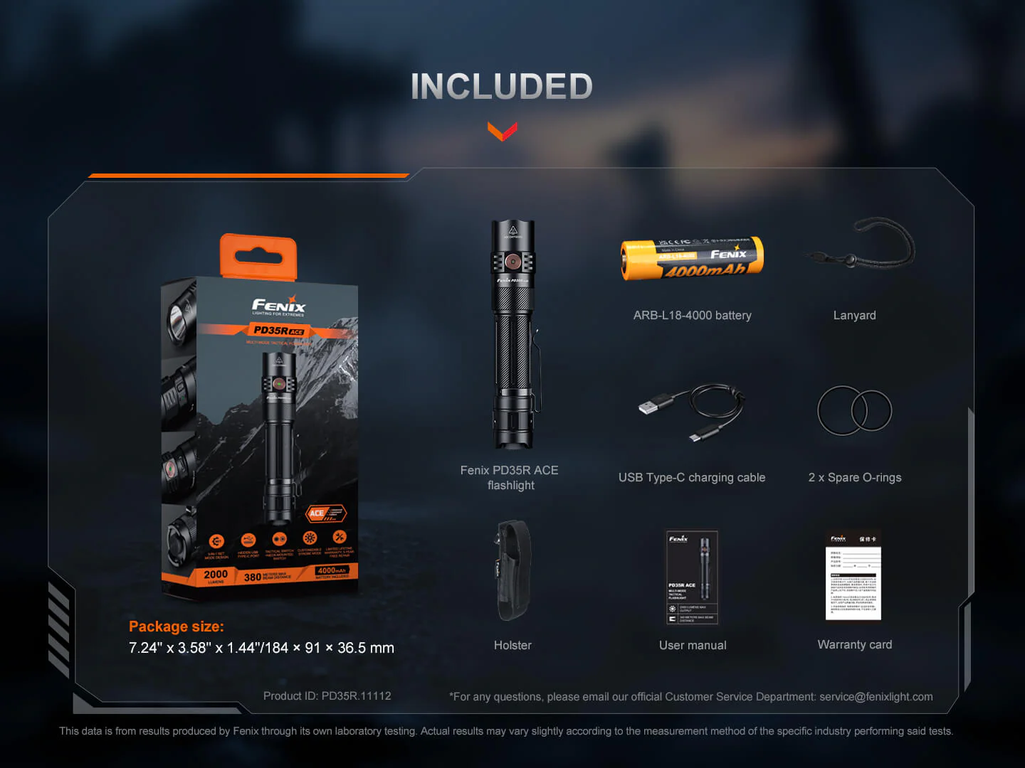 Fenix PD35R ACE Multi-mode Tactical Flashlight - Image 18