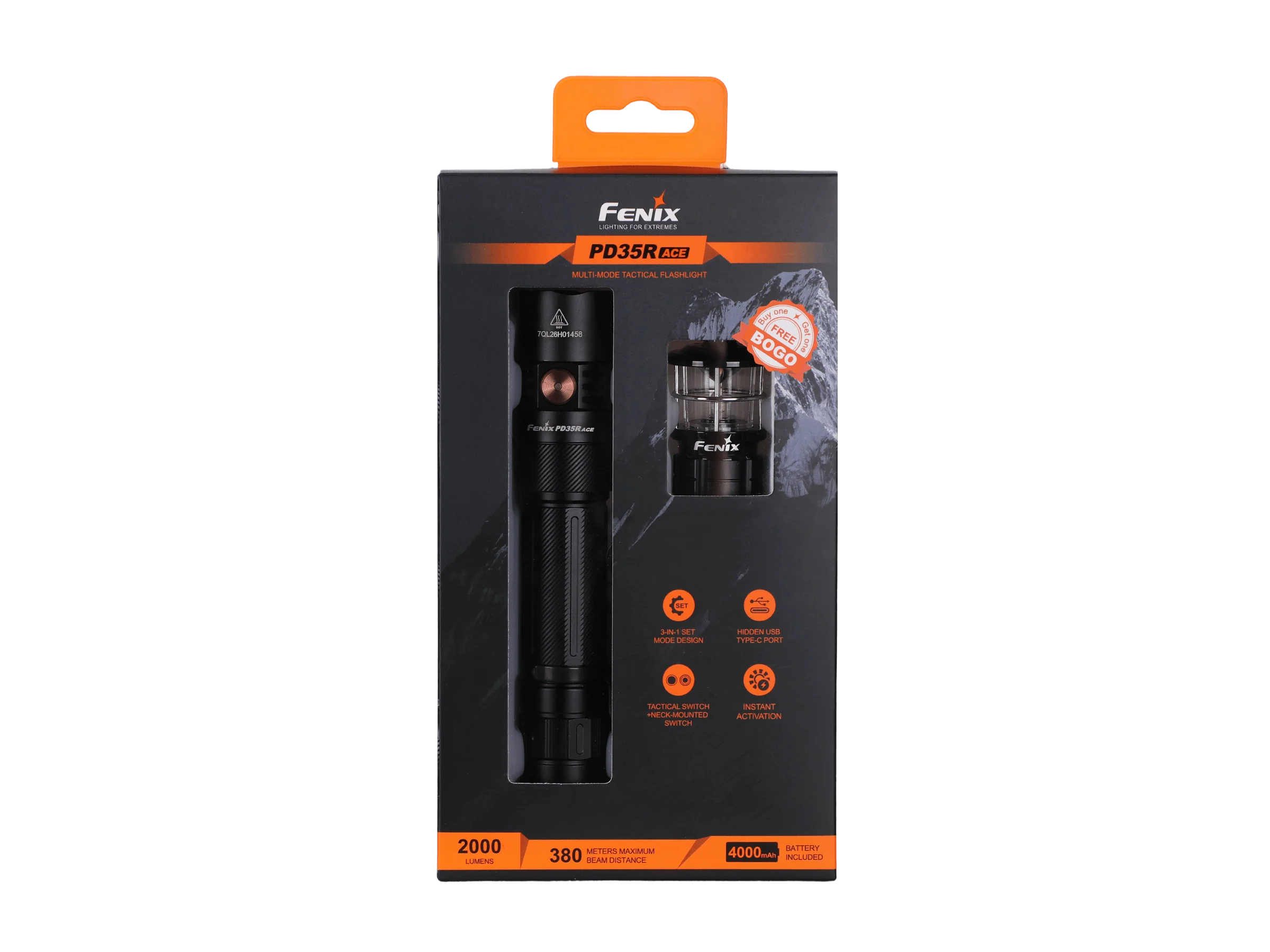 Fenix PD35R ACE Multi-mode Tactical Flashlight + FREE CL01 Mini Lantern - Image 24