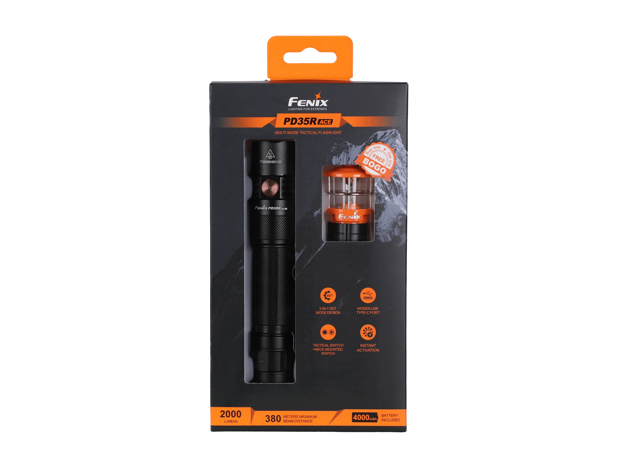 Fenix PD35R ACE Multi-mode Tactical Flashlight + FREE CL01 Mini Lantern - Image 25