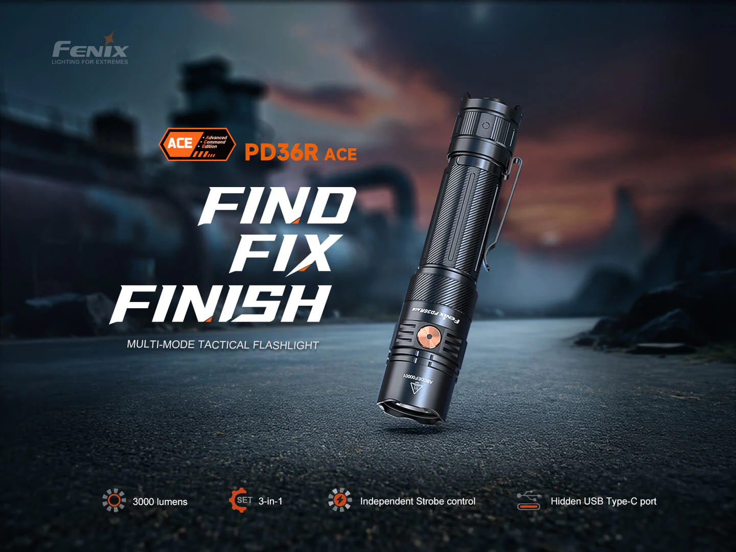 Fenix PD36R ACE Customizable Multi-Mode Flashlight - Image 3