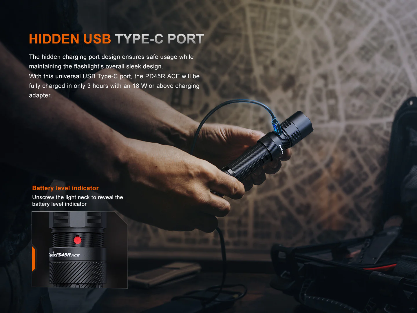 Fenix PD45R ACE Multi-Mode Tactical Flashlight - Image 12