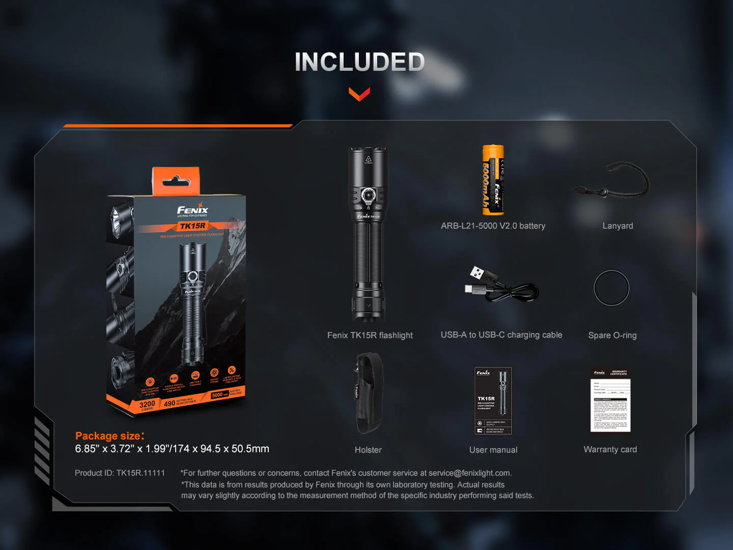 Fenix TK15R Adaptive Control Flashlight - Image 15