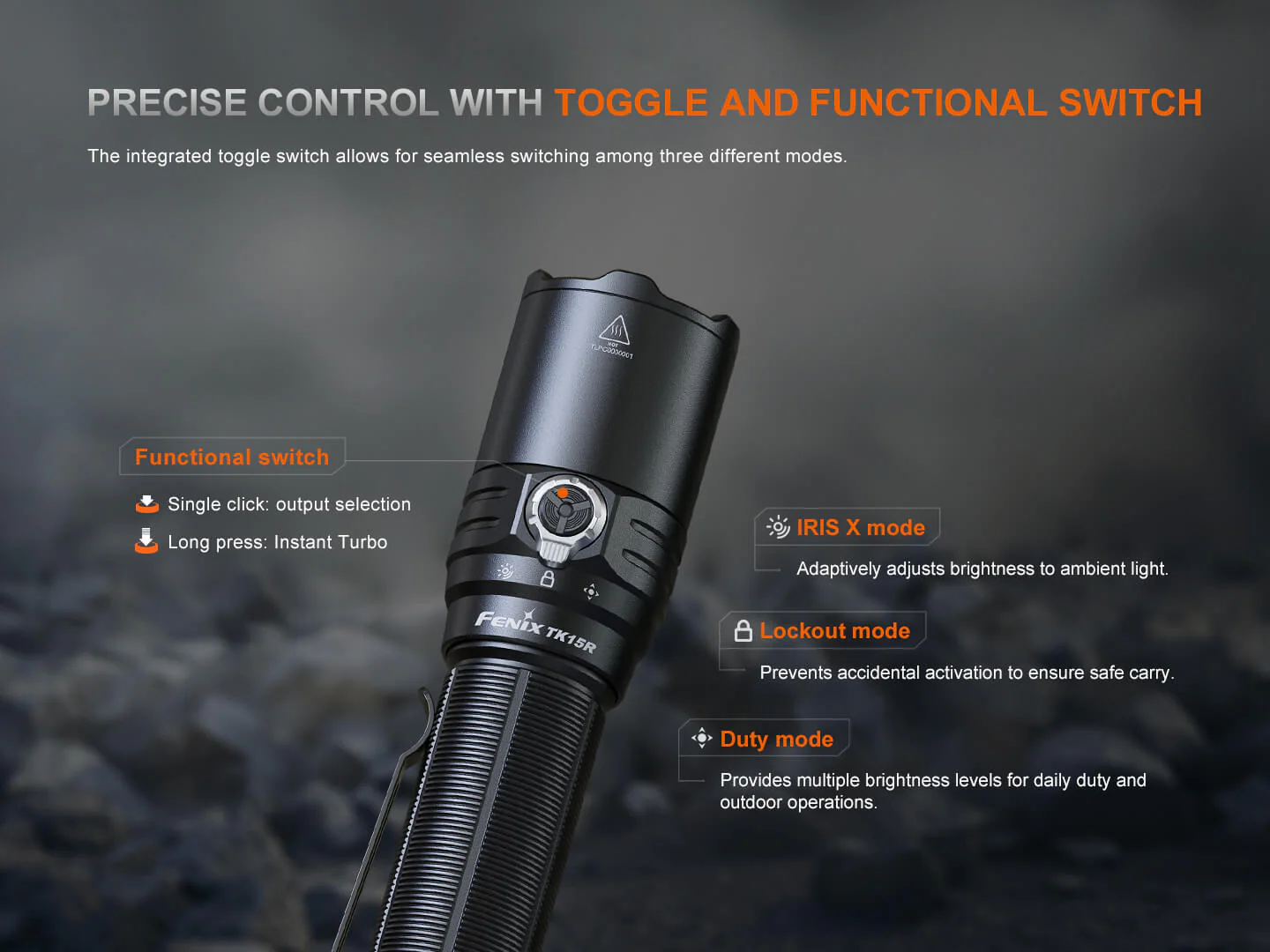Fenix TK15R Adaptive Control Flashlight - Image 8