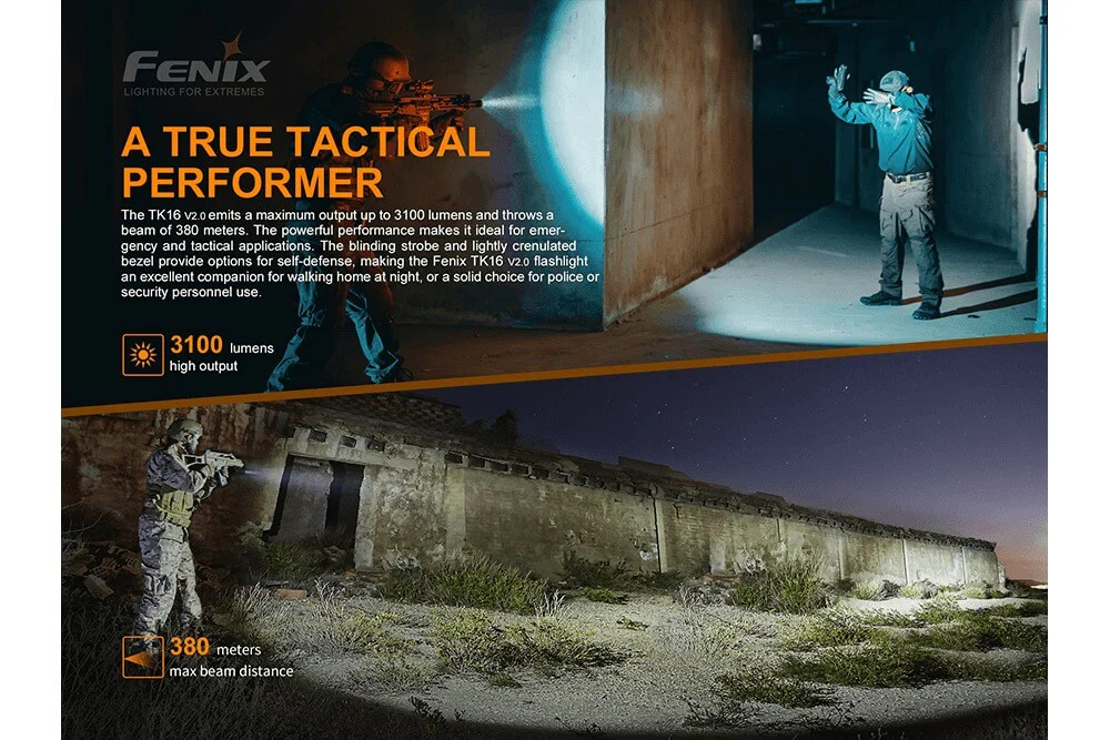 Fenix TK16 V2.0 Tactical Flashlight - 3100 Lumens - Image 5