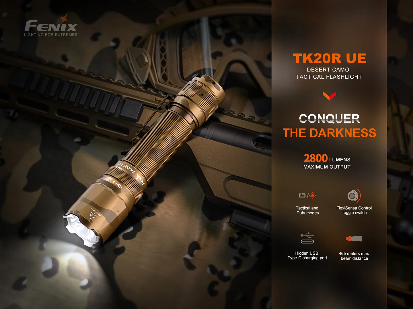 Fenix TK20R UE Tactical LED Flashlight - 2800 Lumens - Image 3