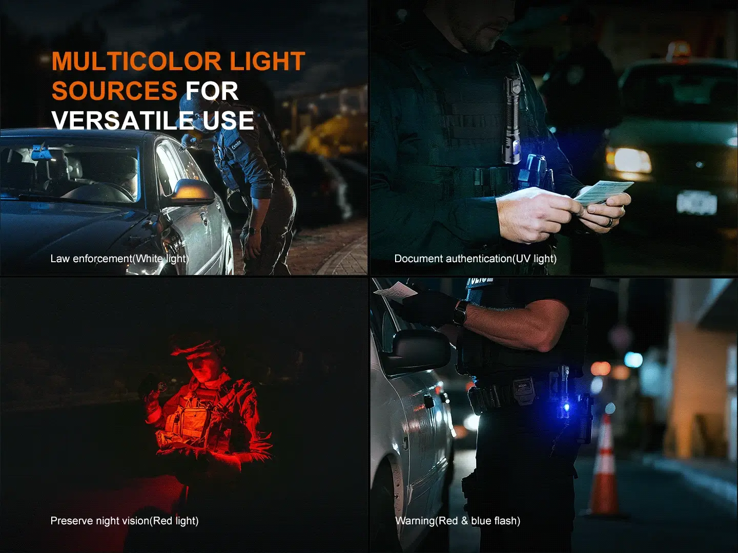 Fenix TK25R Tactical Flashlight with UV, Red, and Red/Blue Flash Options - Image 9