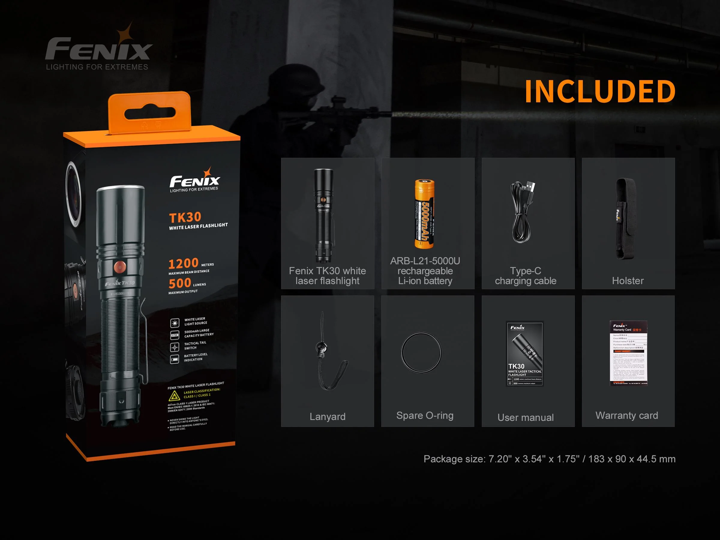 Fenix TK30 White Laser LED Flashlight - Image 15