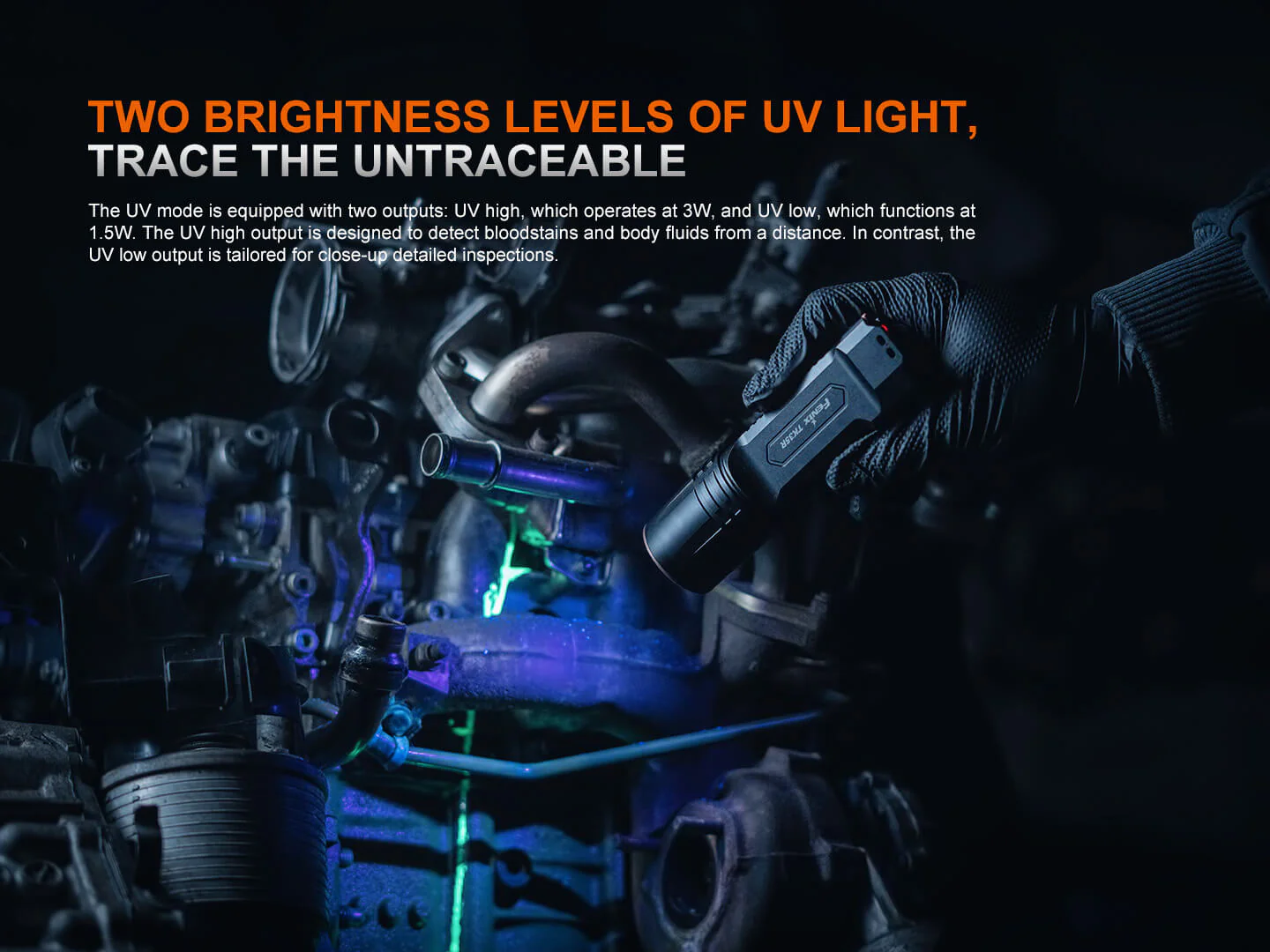 Fenix TK35R UV Light Rechargeable High-Performance Tactical Flashlight - Image 5