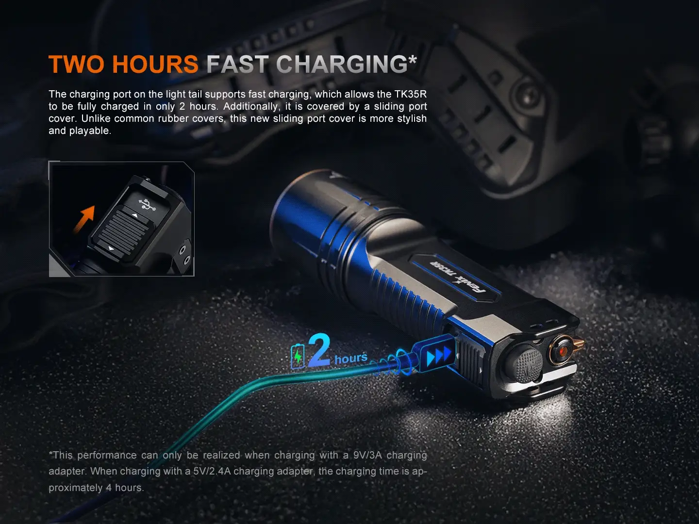 Fenix TK35R UV Light Rechargeable High-Performance Tactical Flashlight - Image 9