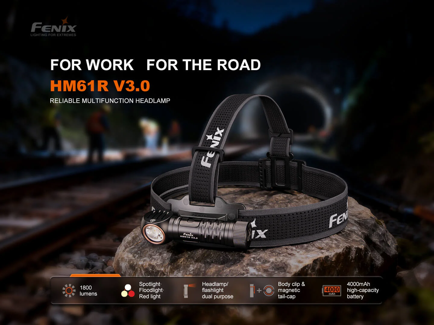HM61R V3 Multifunction 2-in-1 Removable Headlamp/Flashlight - Image 3