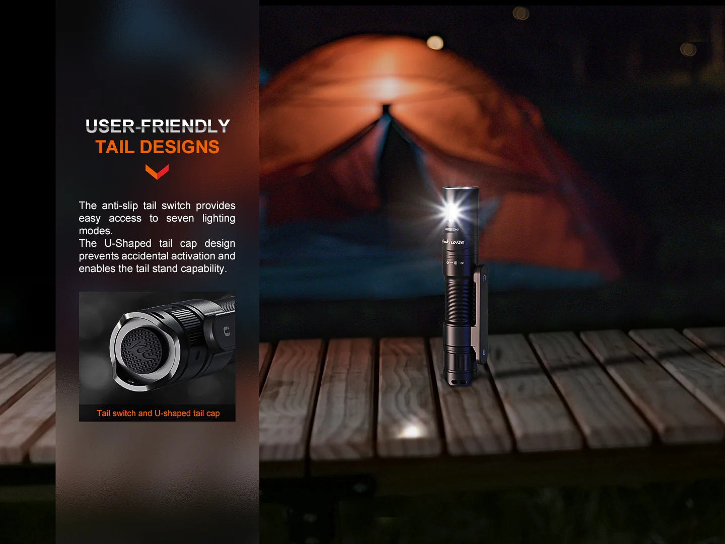 Fenix LD12R Dual Light Flashlight - 600 Lumens - Image 10