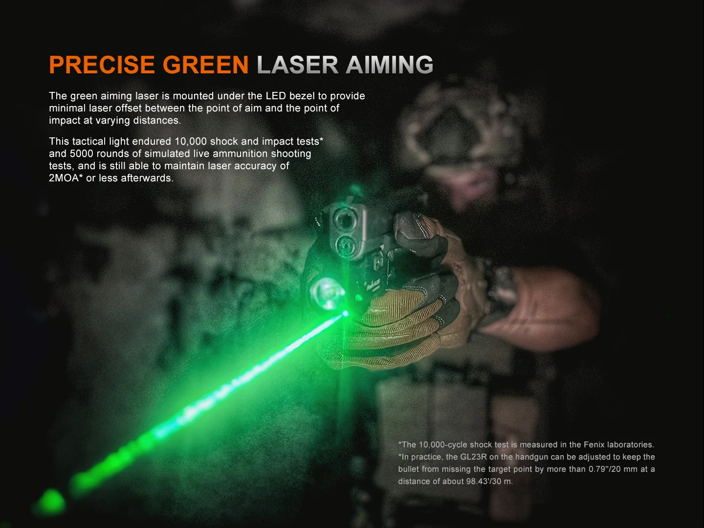 Fenix GL23R Green Laser Tactical Light - Image 4