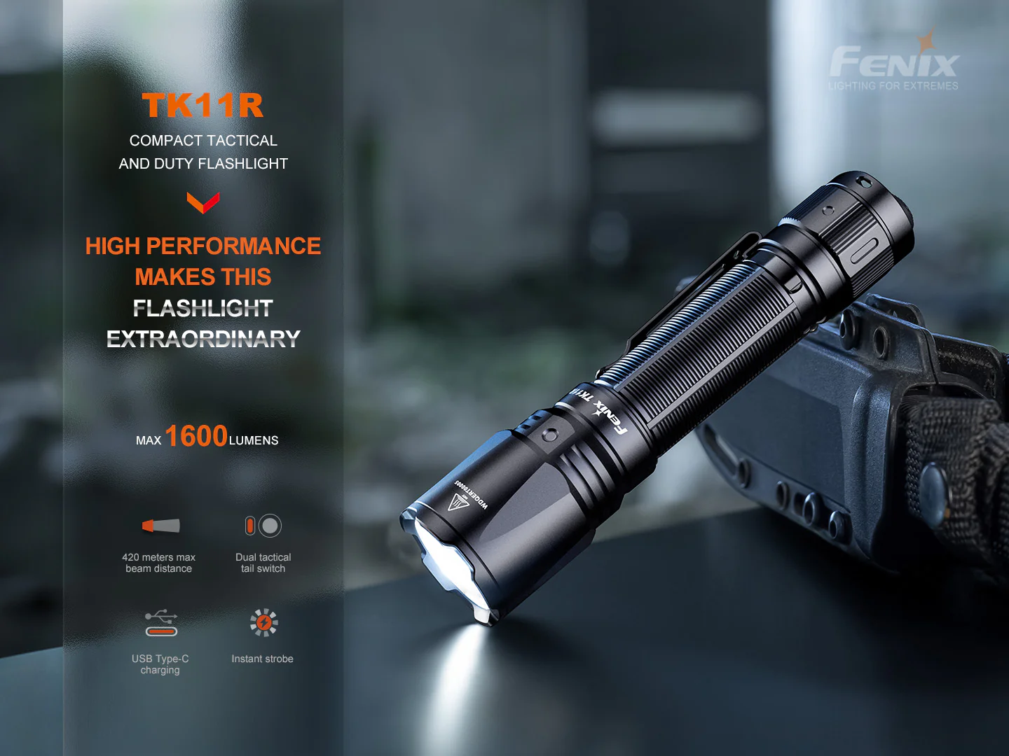 Fenix TK11R Compact Tactical Flashlight - Image 3